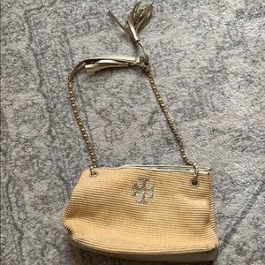 Tory Burch wicker-type purse
